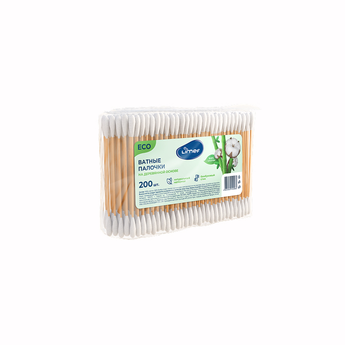 Бамбуковые ватные палочки LIMEF